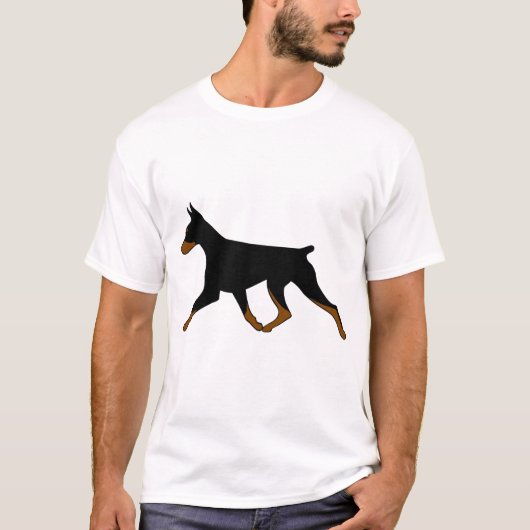 Tシャツ – Doberman Black/Tan Stabove (正面)