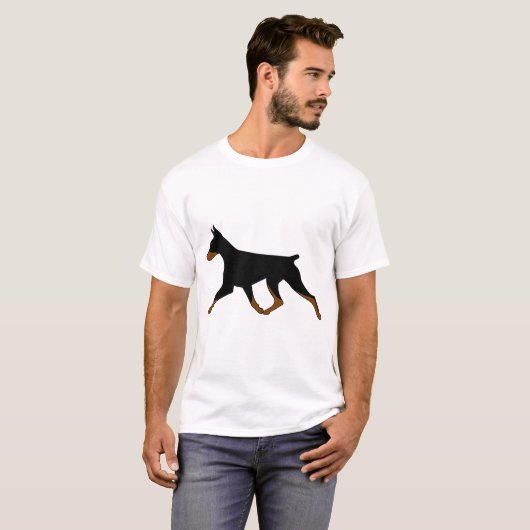 Tシャツ – Doberman Black/Tan Stabove (正面フル)