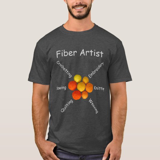 Tシャツ – Fibre Artist (dark) (正面)