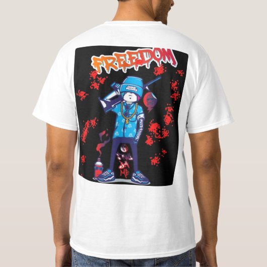 Tシャツ "FREEDOM" (裏面)
