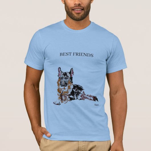 Tシャツ： Friends 最高の German  shepherd Tシャツ (正面)