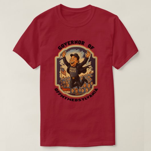 Tシャツ「Governor of Offmymeds」 - Tシャツ (デザイン正面)