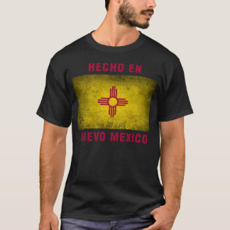 Tシャツ- Hecho en Nuevoメキシコの旗 Tシャツ