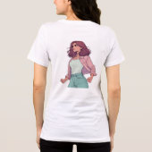 Tシャツ "LA CHICA BRAVA" ブラック - 勇敢なラティーナ (裏面)