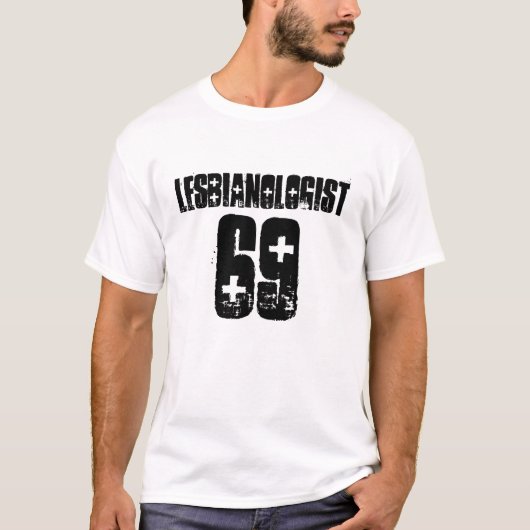 Tシャツ、lesbianologist Tシャツ (正面)