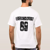 Tシャツ、lesbianologist Tシャツ (裏面)