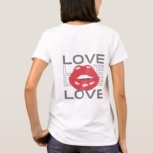 Tシャツ "LOVE" (裏面)