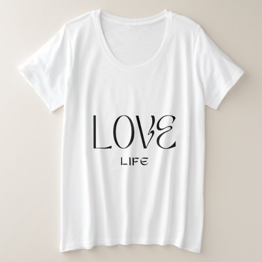 Tシャツ – Love Life (デザイン正面)