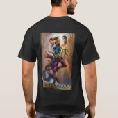 Tシャツ- (m)ぺてん師 tシャツ (裏面)