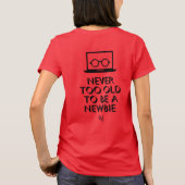 Tシャツ: Never To Old (赤) Tシャツ (裏面)