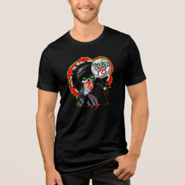 Tシャツ Rebellion Roses 78 - ゴシック スカル