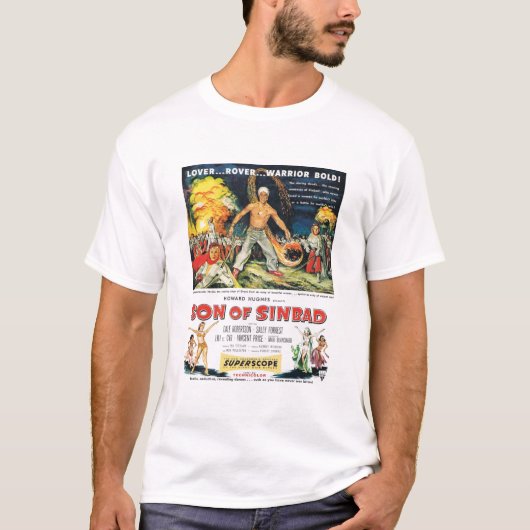 Tシャツ- Sinbad映画広告の息子- 1950年 Tシャツ (正面)