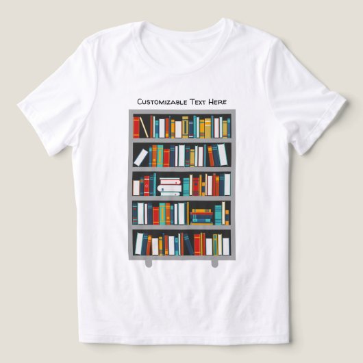 Tシャツ（Tシャツ） - Bookworm トライブレンドＴシャツ (デザイン正面)