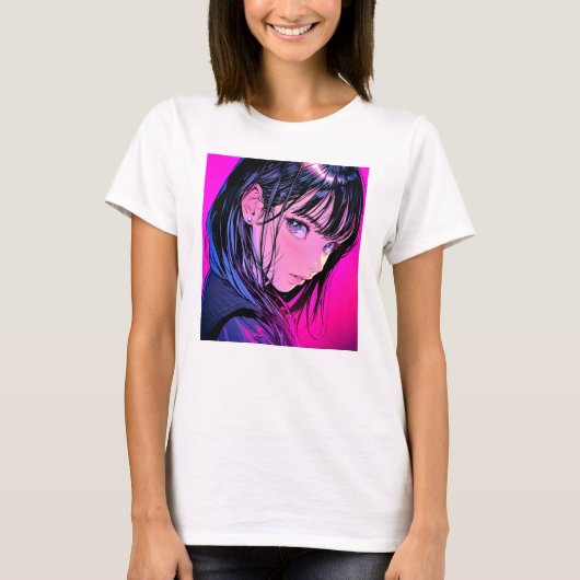 Tシャツ T-shirt｜ドアップ close-up｜寿司娘 GenerativeAI (正面)