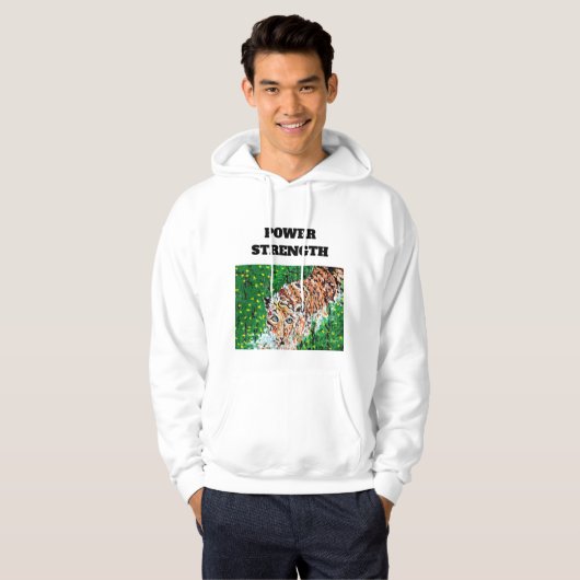 Tシャツ： TIGER STRENGTH パーカ (正面フル)