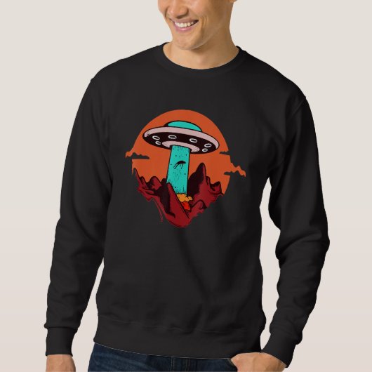 Tシャツ Ufo 宇宙人 エイリアン 誘拐 飛行する スペース (正面)