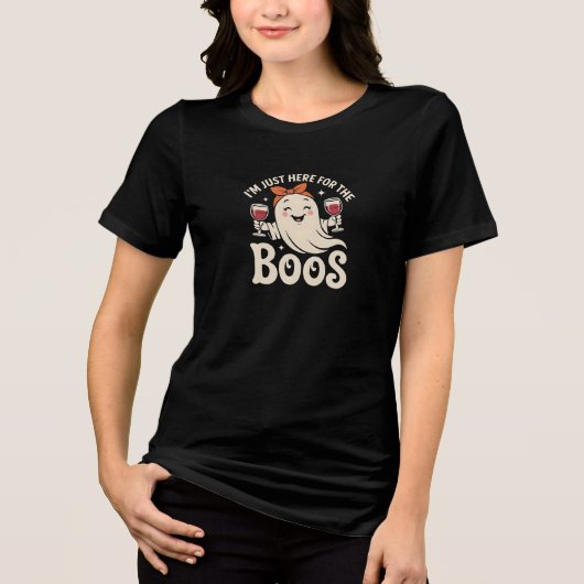 Tシャツ(Women's "I's Just Here for the Boos") トライブレンドＴシャツ (正面)