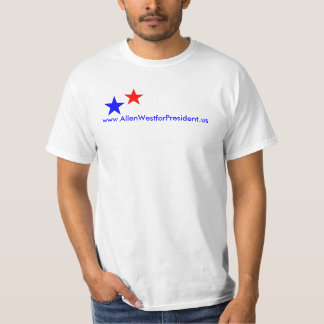 Tシャツ、www.AllenWestforPresident.us Tシャツ