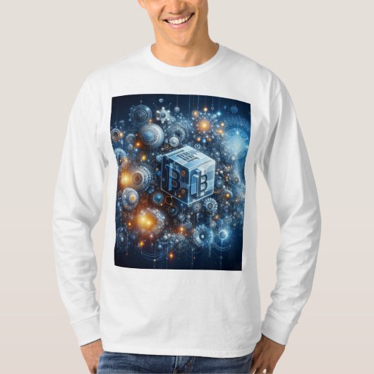 TシャツAI xブロックチェーン革命 Tシャツ (正面)