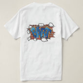 TシャツBART 都市グラフィティアート - 突破する Tシャツ (デザイン裏面)