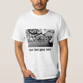 TシャツBMXバイクのスケートパーク落書きブラック Tシャツ