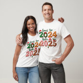 TシャツChristmas Goodbye 2024 Hello 2025 Tシャツ (ユニセックス)