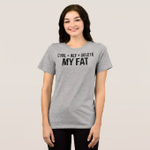 TシャツCtrl Alt脂肪の削除 トライブレンドTシャツ (正面全面)