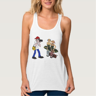 Tシャツfemme sans manche becassine タンクトップ