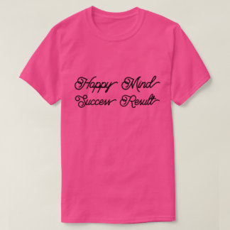 TシャツHappy Mindの成功結果 Tシャツ