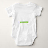 TシャツHEDISファニー ベビーボディスーツ (裏面)