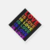 TシャツLGBT Pridを受け入れる君を愛してる スタンダードカクテルナプキン (角)