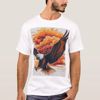 TシャツMajestic EagleグラフィックTシャはっきりしたツ – およびF Tシャツ