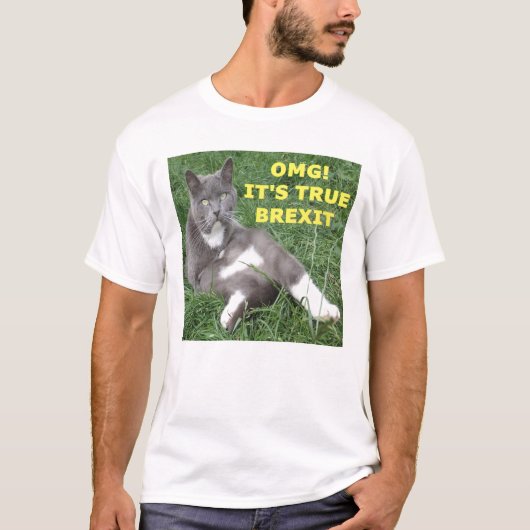 TシャツOMGの真のブレクシット Tシャツ (正面)