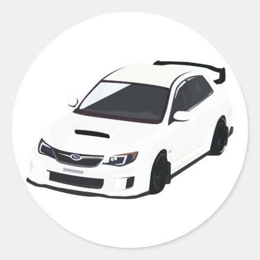 TシャツPassion Rallye注ぐファンとスポーティ ラウンドシール (正面)