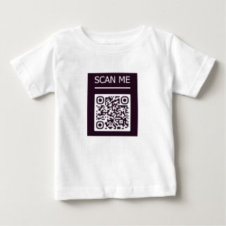 TシャツQRコードスキャンマイロボットイメージ ベビーTシャツ