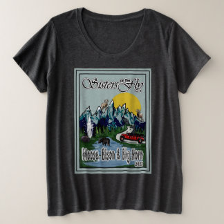 TシャツSOTFムース、バイソン&ビッグホーンプラスサイズ プラスサイズTシャツ