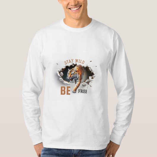 TシャツStay Wild, Be Free Tシャツ (正面)