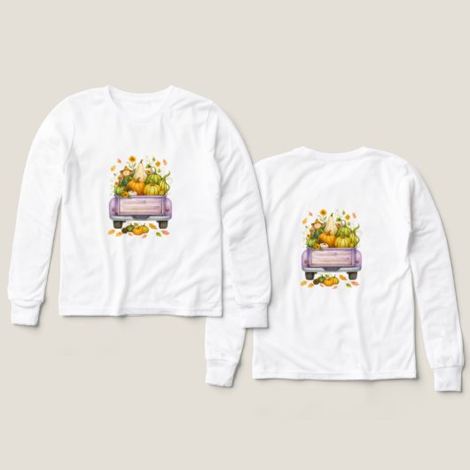 TシャツSweatshirts – 秋のキッズスウェットシャツ (デザイン 正面＆背面)