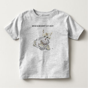 TシャツTODDLER MOM & MOMMY'S BOY トドラーTシャツ