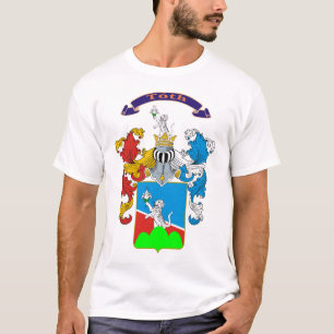 TシャツToth家族のハンガリーの紋章付き外衣 Tシャツ