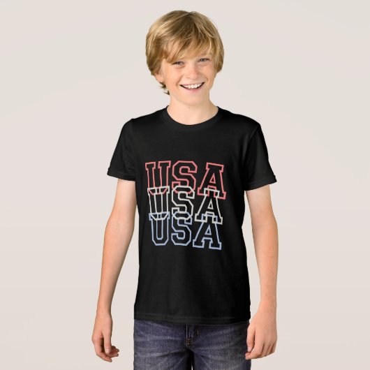 TシャツUSA トライブレンドＴシャツ (正面全面)
