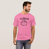 TシャツVネックエイリアン反転 Tシャツ (正面フル)