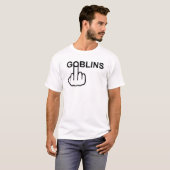TシャツVネックゴブリン反転 Tシャツ (正面フル)