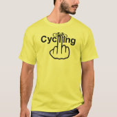 TシャツVネックサイクリング反転 Tシャツ (正面)
