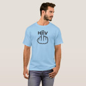 TシャツVネックHIVフリップ Tシャツ (正面フル)