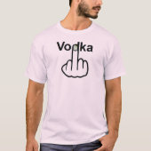 TシャツVネックVodkaフリップ Tシャツ (正面)