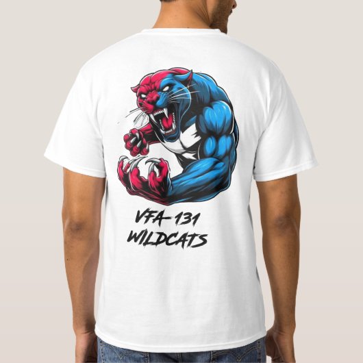 TシャツVFA-131 WILDCATS SAVAGE Tシャツ (裏面)