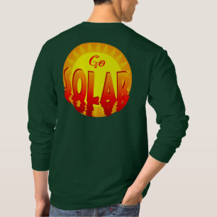 Tシャ太陽のツのエネルギースローガンに乗る Tシャツ