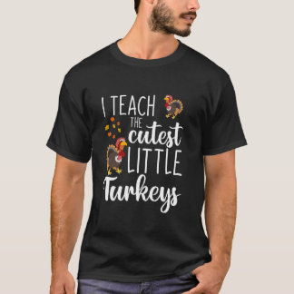 Tシャ教えツスクールTで一番かわいい小さな七面鳥 Tシャツ