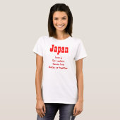 tシャ日本のツが大好き tシャツ (正面フル)
